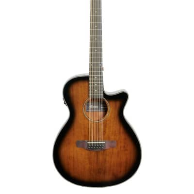 Ibanez AEG5012 Acoustic Electric Guitar Dark Violin Sunburst image 2