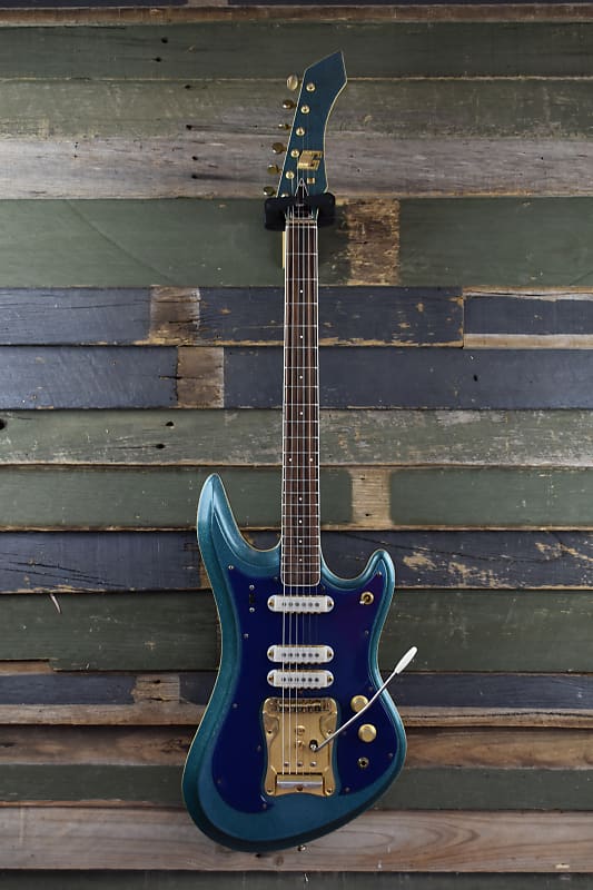 グヤトーンLG３５０T sharp5 Guyatone LG-350T Sharp 5 1967 - 1976 - Blue | Reverb