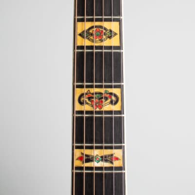 Bacon & Day  Ne Plus Ultra Troubadour Model 3R Arch Top Acoustic Guitar (1933), ser. #33241, vintage tweed hard shell case. image 8