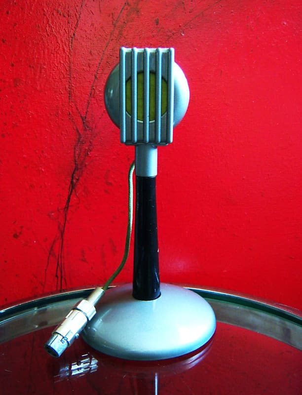 Vintage RARE 1940's Electro-Voice Model 75 carbon Microphone w period Astatic E6G desk stand image 1