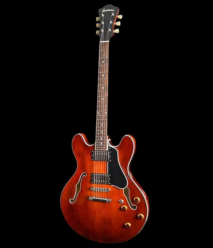 Eastman T386 Thinline Semi-Hollow Classic Finish Electric Guitar image 1