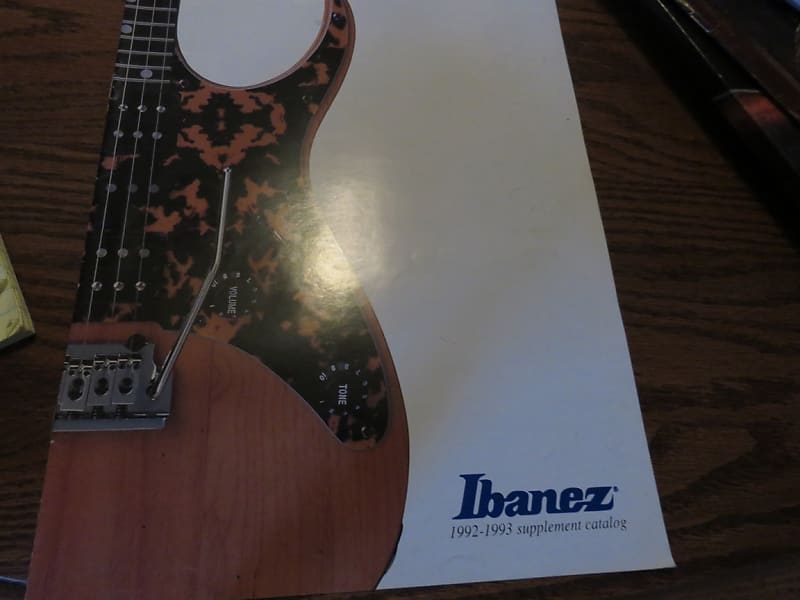 Ibanez Catalog 1992 1993 Supplement Reverb