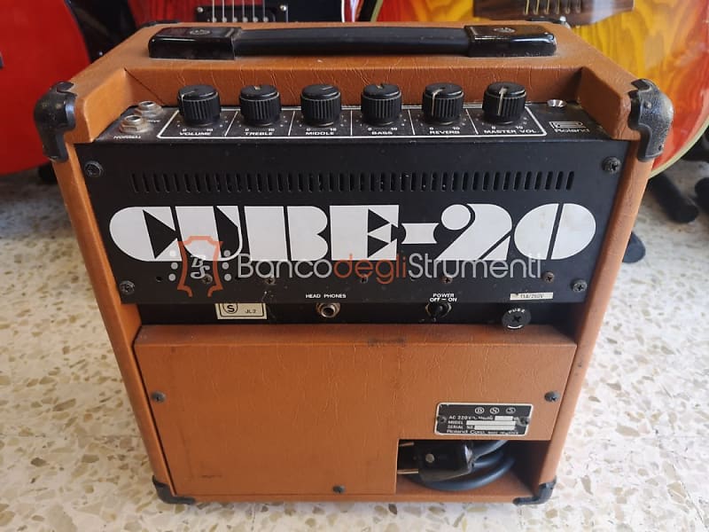 Roland Cube 20 - Orange Tolex Anni '80 - Con riverbero - Made in Japan