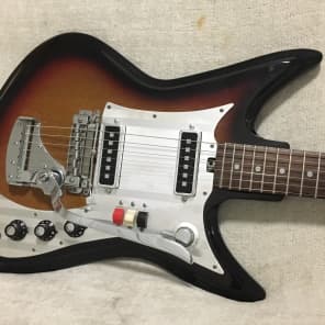 Teisco ET-230 / Silvertone K2L Sharkfin Guitar 1967 Tobacco | Reverb