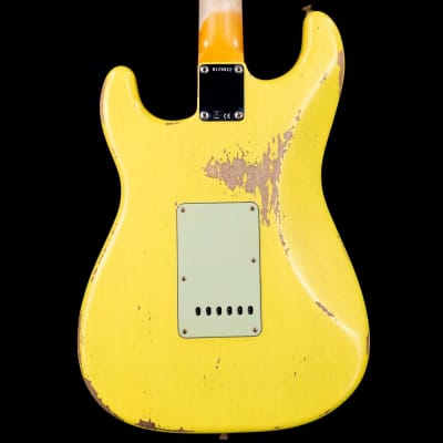 Fender Custom Shop Alley Cat Stratocaster Hvy Relic HSS Rosewood Board Vintage Trem Graffiti Yellow R120412 image 5