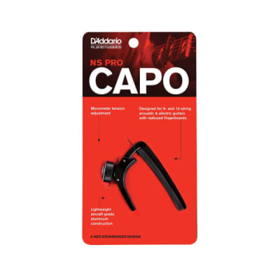 Planet Waves PW-CP-02 Black NS Capo for 6 & 12-String Guitars image 6
