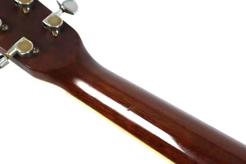 Morris MD507 Solid Top Mahogany Cherry Sunburst Acoustic