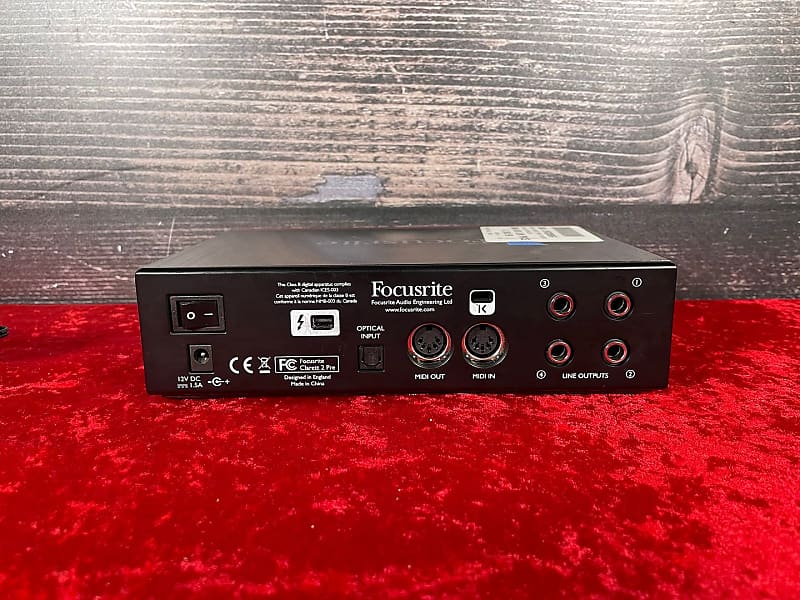 Focusrite Clarett 2Pre Thunderbolt Audio Interface | Reverb