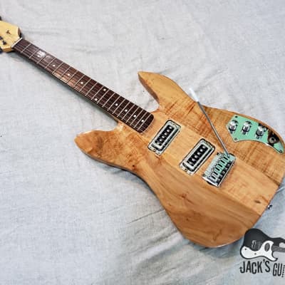 Home Brewed "Strat-o-Beast" Electric Guitar w/ Ric Pups (Natural Gloss Exotic Wood) image 8
