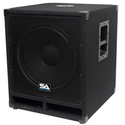 Pair of 15" Pro Audio Subwoofer Cabinet PA DJ PRO Audio Speaker Sub woofer 300W image 4