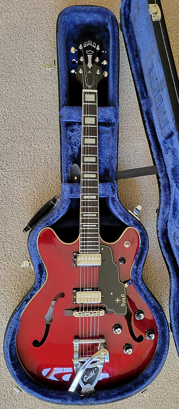 Guild Starfire V Electric Guitar, Cherry Red Finish, New
