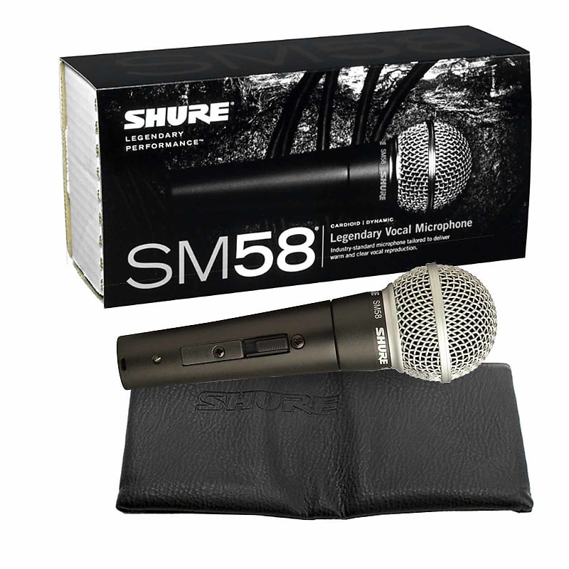 Shure SM58 Vocal Microphone with On/Off Switch Reverb