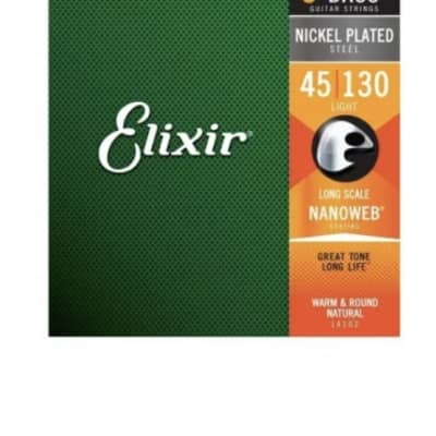 Elixir 45/130 Nanoweb  Nickel plated Steel image 1