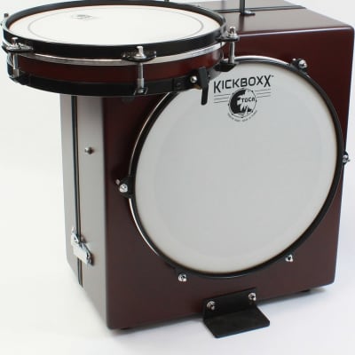 Toca Kickboxx Suitcase Drum Set with Kickboxx, 10" Snare, 10" Tom, and 3 Accessory Mounting Rods image 6