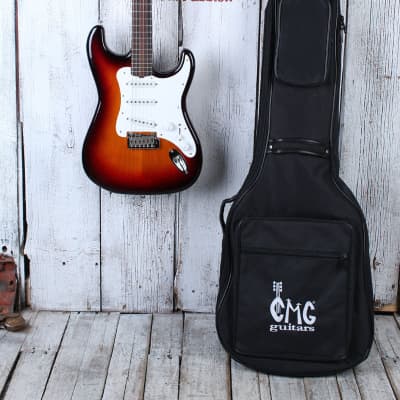 CMG Guitars USA Diane S Style Electric Guitar Sunburst Finish with Gig Bag image 2