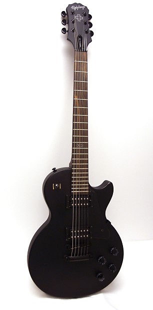 Epiphone Goth Les Paul Studio Electric Guitar - Pitch Black