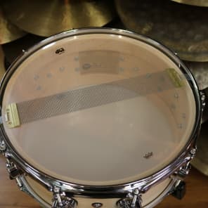 DW Drum Workshop 6x14 Collectors Series Snare Drum Natural Satin Oil, Chrome Hardware image 4