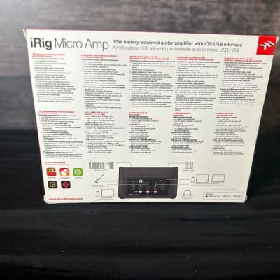 IK Multimedia iRig Micro Amp 15W Battery-Powered Guitar Amplifier