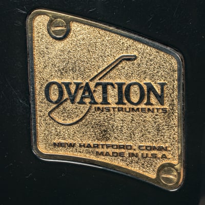 Ovation Vintage 1970's Preacher Deluxe Electric Guitar, Black w/ Original Case x2710 (USED) image 13