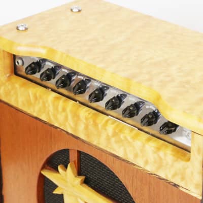 2003 Star Gain Star 30 Exotic Wood Cabinet Rare Prototype EL34 12” Combo Amplifier by Mark Sampson of Matchless image 7