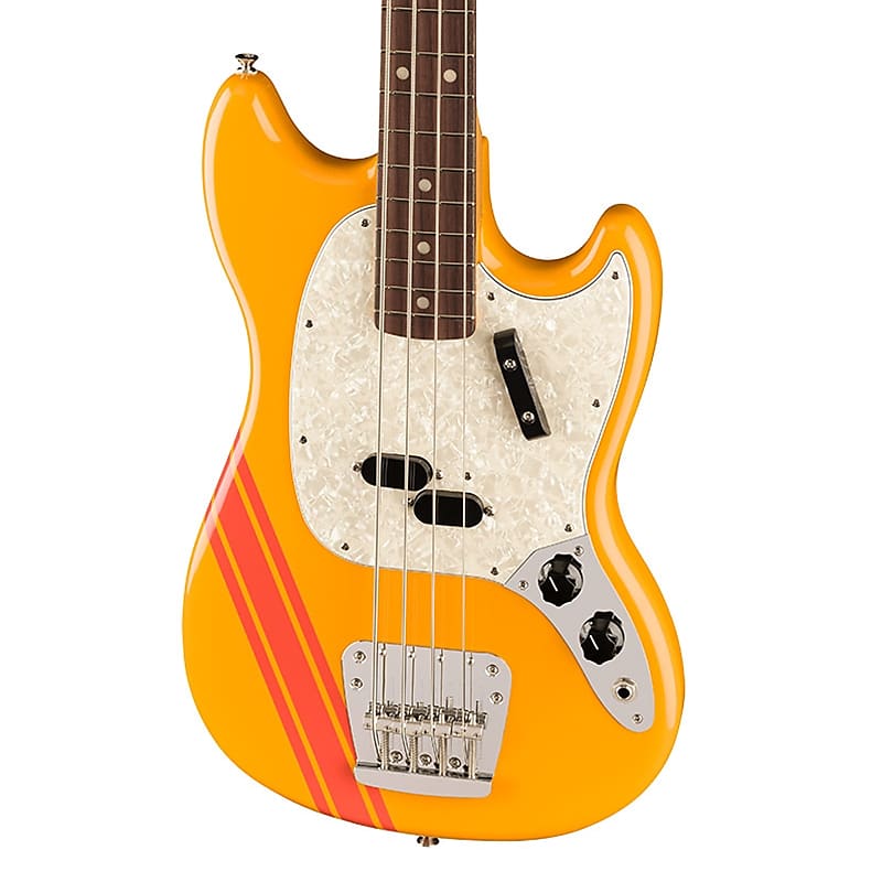 Fender Vintera II '70s Competition Mustang Bass - Competition Orange with Rosewood Fingerboard image 1