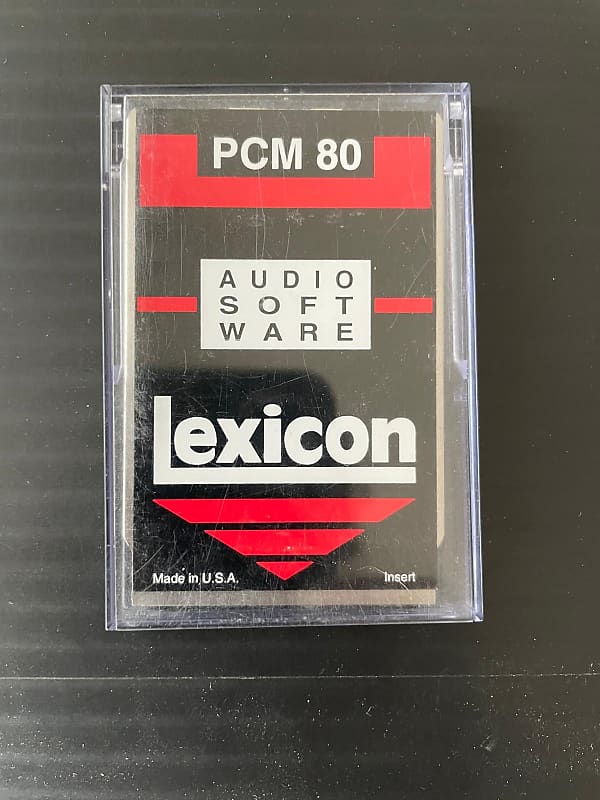 Lexicon PCM 80 Preset Card "David Rosenthal" 1995 Black/Red image 1