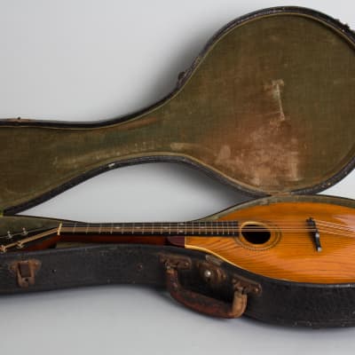 Gibson  Style A-1 Carved Top Mandolin (1910), ser. #9441, original black hard shell case. image 10