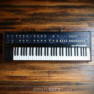 1980s Korg PolySix w/ Kiwi Midi Mod Kit (Serviced)