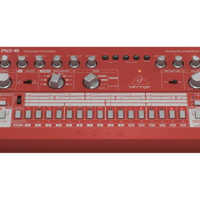 Behringer RD-6-RD Analog Drum Machine (Red) image 2