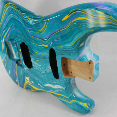 Multi color Player grade Alder HxS guitar body - fits Fender Strat Stratocaster neck Floyd Rose J1570 image 14