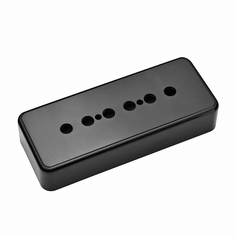 P90 Soapbar Pickup Cover 48mm Pole Spacing - Black | Reverb