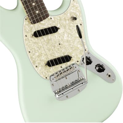 Fender American Performer Mustang Electric Guitar Rosewood Satin Sonic Blue image 3