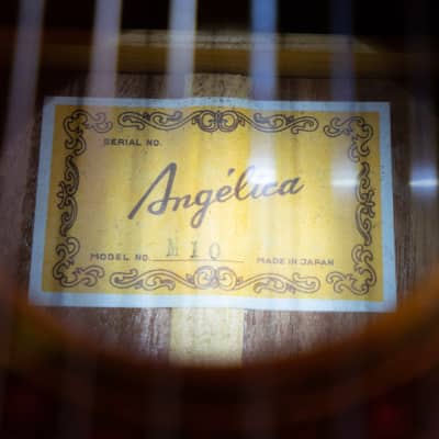 Angelica M-10  Classical Made In Japan 1970 Nylon Strings Full Size image 8