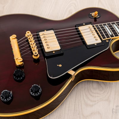 1981 Tokai Love Rock Custom LC100 Vintage Guitar Wine Red, 100% Original w/ Case image 6