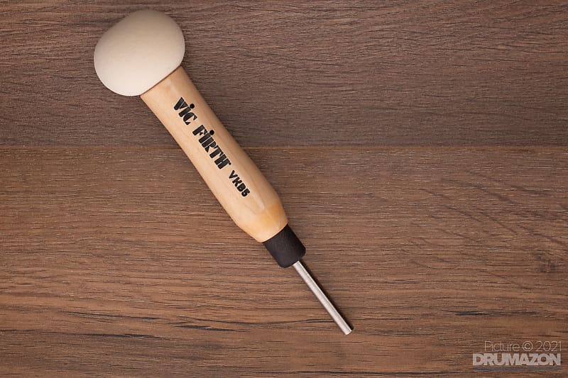 VIC FIRTH VICKICK VKB-5 WOOD SHAFT FELT BASS DRUM BEATER | Reverb