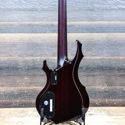 ESP LTD F-1005 See-Thru Black Cherry Sunburst 5-String Electric Bass #W23060302 image 3