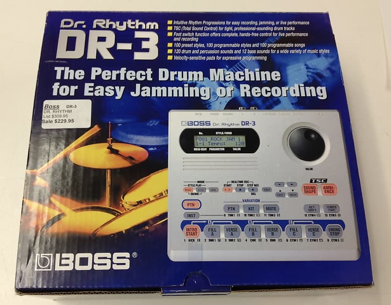 パーカッション・打楽器 BOSS Dr.Rhythm DR-3 Boss DR-3 Dr. Rhythm | Reverb