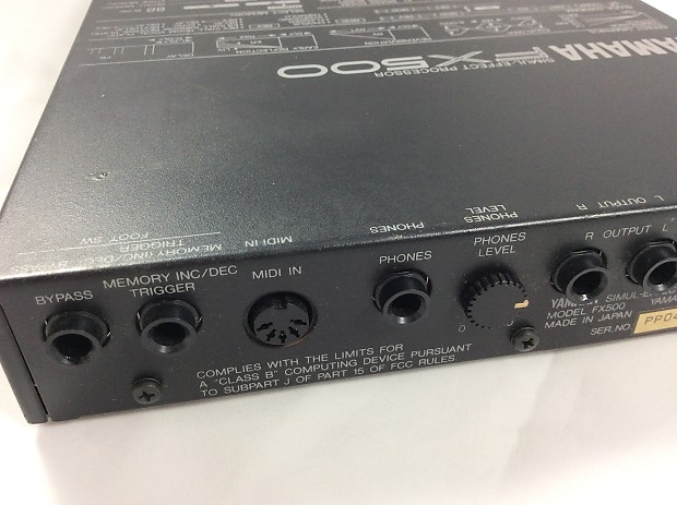 Yamaha FX500 Guitar Simul-effect Processor | Reverb