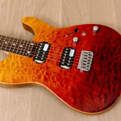 2017 Schecter Japan KR-24-2H-MM-FXD-IKP Limited Edition T-Style Guitar Red Fade w/ Super Rock J Pickups image 9