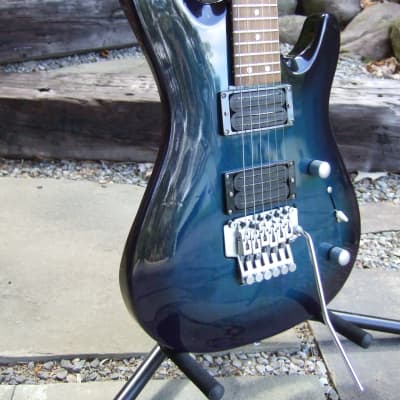 Mr. Potato Superstrat Mid 1990's See Thru Blue Hand Crafted In South Korea image 2