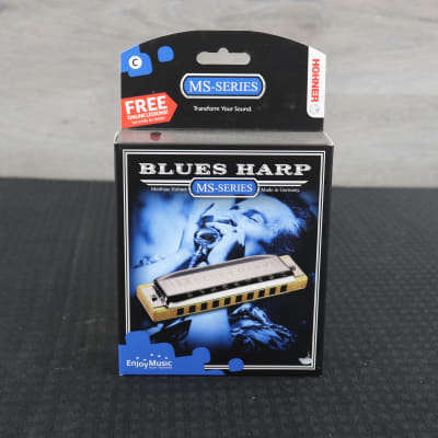 Hohner 532BX-C MS Series Modular Blues Harp Harmonica - Key of C Silver image 1