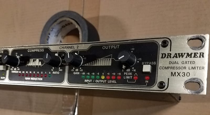 DRAWMER MX30 デュアルゲーテッドコンプレッサー (ジャンク) DRAWMER MX30 デュアルゲーテッドコンプレッサー (ジャンク