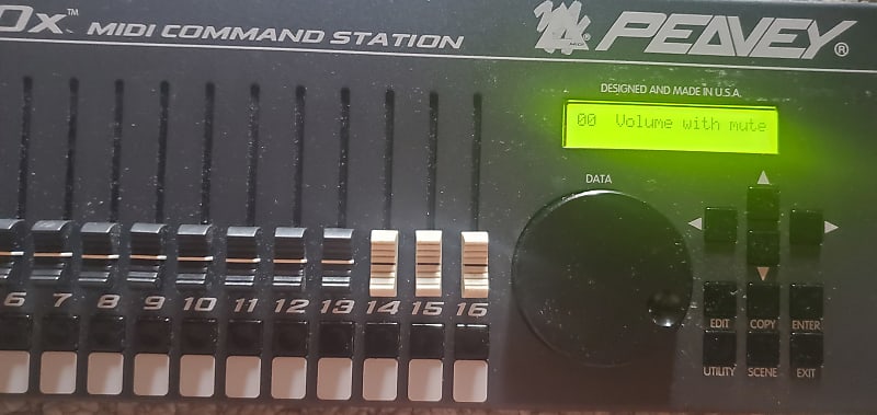 Peavey PC 1600x Midi Command Station OS 2.21 midi control
