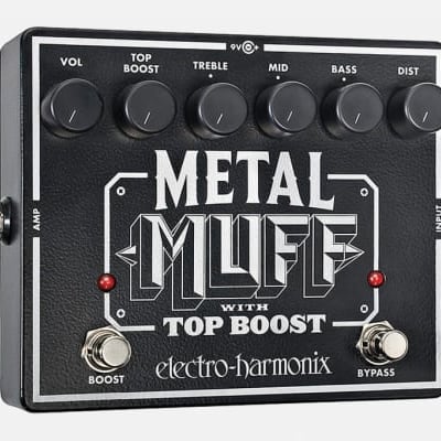 Electro Harmonix METAL-MUFF Metal Distortion with Top Boost Effect Pedal image 1