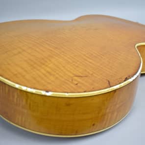 Vega  C-56 Original Vintage Blond Archtop Hollowbody Acoustic Guitar 1940s Blond image 10