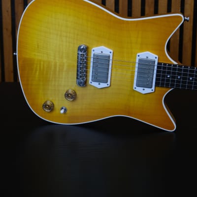 Frank Brothers Thinline Arcade 2022 Lemon Burst Relic 6.9 lbs! Jumbo Stainless Righteous Sound RAF’s MINT image 4