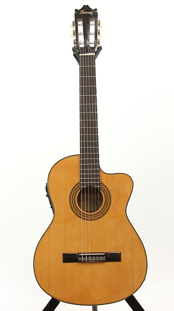 Ibanez GA6CE-NT GA Series Cutaway Acoustic/Electric Classical Guitar Natural High Gloss image 2
