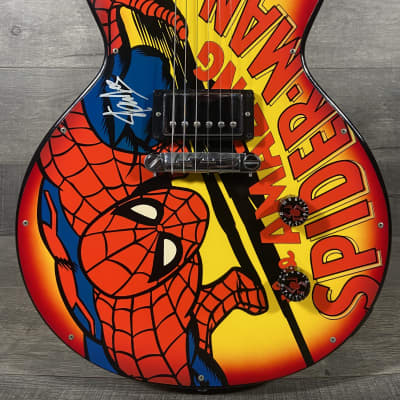 Gibson Custom Shop Les Paul Spiderman Webslinger One #75 1999 - Signed by Stan  Lee | Reverb