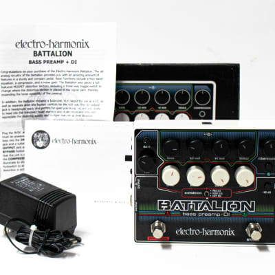 Electro-Harmonix Battalion Bass Preamp and DI with Box, Manual, & Power  Supply