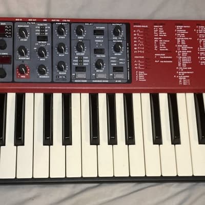 Nord Lead A1 49-Key 26-voice Polyphonic Synthesizer 2014 - 2022 - Red image 3